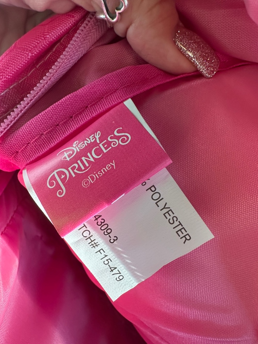 Disney Pink Princess Backpack with Multicolor Character Art - Picture 6 of 6